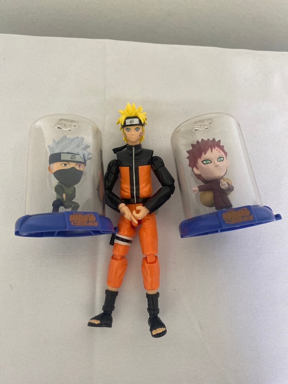 Lot of Naruto, Kakashi, and Gaara figurines